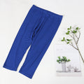 Img 7 - Korean Solid Colored Cropped Pants Women Straight Cooling Three Quarter Beach Leggings Pants