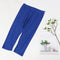Img 7 - Korean Solid Colored Cropped Pants Women Straight Cooling Three Quarter Beach Leggings Pants