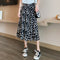 Img 7 - Summer Daisy Skirt Women High Waist Chiffon Thin Floral Mid-Length A-Line Ankle-Length Skirt