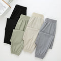 Img 1 - Ice Silk Sporty Women Quick-Drying Summer Thin Breathable Loose Jogger All-Matching Casual Pants