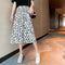 Img 6 - Summer Daisy Skirt Women High Waist Chiffon Thin Floral Mid-Length A-Line Ankle-Length Skirt