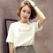 Img 3 - Women Summer Short Sleeve T-Shirt Korean Student White All-Matching Tops