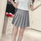 Pleated Women Student Korean Short Slim Look High Waist Skirt Shorts