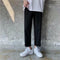 Trendy INS Drape Wide Leg Ankle-Length Pants Men Loose Straight CHIC Popular Casual Korean Pants