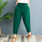 Img 12 - Cotton Blend Women Pants Loose Plus Size Thin Colourful Ankle-Length Straight Casual Pants