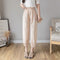 Img 7 - Cotton Blend Lantern Pants Women Summer Loose High Waist Drape Line Ankle-Length Jogger Casual Thin Carrot Pants