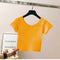 Img 4 - Solid Colored Bare Belly Short Sleeve Women Summer T-Shirt Bare-Belly Fitting High Waist Tops Half Sleeved Undershirt