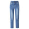 Img 5 - Summer Slim-Fit Pants Women High Waist Slim Look Thin Stretchable Burr Fitted Denim Jeans