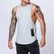 IMG 108 of Summer Loose Vest Tank Top Men Printed Fitness Sleeveless Cotton Tank Top