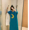 IMG 129 of Summer Short Sleeve Outdoor Plus Size Pyjamas Women Mid-Length Pajamas Korean Loose Loungewear Sleepwear