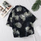 Img 7 - Summer Korea Trendy Short Sleeve Hong Kong Shirt Hawaii Vintage Chic Loose Beach Men Shirt