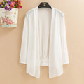 Img 6 - Short Solid Colored Shawl Trendy Korean Slimming Mesh Cardigan Ankle-Length Sunscreen Shirt