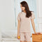 Img 1 - Casual Solid Colored Daisy Sets Home Loungewear Ice Silk