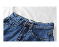 IMG 119 of Summer Shorts High Waist Korean chicWomen Denim Wide Leg Ripped Pants All-Matching Niche Burr Hot Shorts