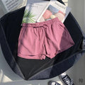 Img 1 - High Waist Elastic Gym Shorts Women Loose Casual Outdoor Wide Leg Pants Home Pajamas Summer