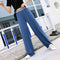Img 3 - High Waist Slim-Look Wide Leg Women Popular Ice Silk Pleated Floor Length Loose Drape Casual Pants
