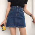 Img 3 - Summer Korean High Waist A-Line Denim Short Women Student Casual Hip Flattering Skirt INS Skirt