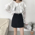 Img 8 - Summer Korean High Waist A-Line Denim Short Women Student Casual Hip Flattering Skirt INS Skirt