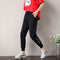 Img 6 -Sport Pants Women Plus Size Summer Thin Loose Slim-Look Solid Colored Ankle-Length Casual Pants