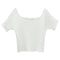 Img 5 - Short White Tops Women INS Summer Korean Tube T-Shirt Sweater