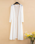 Img 6 - Summer Korean Long Mesh Shawl Matching Sleeve Sunscreen Seaside Thin Ice Silk Cardigan