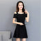 Img 7 - Women Summer Korean Bare Shoulder Elegant High Waist Slimming Solid Colored Dress
