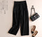 Img 8 - Korean Cotton Blend Wide Leg Pants Line Thin Casual Women Loose Ankle-Length