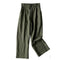 IMG 112 of Korean Cotton Blend Wide Leg Pants Line Thin Casual Women Loose Ankle-Length Pants