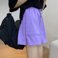 Img 1 - Cotton Pants Summer Korean High Waist Loose Casual Women Wide Leg Outdoor Shorts