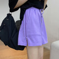 Img 13 - Cotton Pants Summer Korean High Waist Loose Casual Women Wide Leg Outdoor Shorts