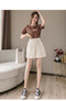 IMG 120 of Casual Pants Solid Colored Women Loose Bermuda Shorts Spliced Slim Look Plus Size Sweet Sexy ins Shorts
