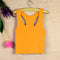 Bare Belly Yoga Short Tank Top Women Cotton Matching Fitting Sexy Matching Outdoor Fitness Tops Activewear