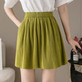 Img 3 - Casual Pants Solid Colored Women Loose Bermuda Shorts Spliced Slim Look Plus Size Sweet Sexy ins