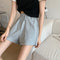 Img 6 - Cotton Pants Summer Korean High Waist Loose Casual Women Wide Leg Outdoor Shorts