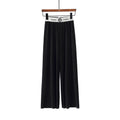 Img 7 - High Waist Slim-Look Wide Leg Women Popular Ice Silk Pleated Floor Length Loose Drape Casual Pants