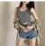 Img 2 - Korean Bare Back Strap Popular White Sporty Tank Top Women Outdoor Short Tops INS Tank Top