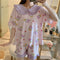 IMG 131 of Summer Pajamas Women Korean Sweet Look Adorable Thin Doll Collar Short Sleeve Pants Sets Outdoor Student Loungewear Sleepwear