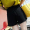 Img 3 - Denim Pants Women Summer Korean Loose Ripped High Waist Slim Look All-Matching Black A-Line Burr Hot Pants
