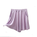 Img 5 - Summer Modal Korean Plus Size Loose Wide Leg Pants Pocket Casual Women Beach Shorts Culottes