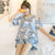 Img 2 - Popular Pajamas Women Thin Silk Home Short Sleeve V-Neck Replica Cartoon Loose Loungewear