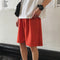 Img 6 - Shorts Men Summer Korean Trendy Solid Colored Straight Jeans Hong Kong ins Loose Teens Sporty Mid-Length Pants Bermuda Shorts