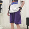 Img 10 - Shorts Men Summer Korean Trendy Solid Colored Straight Jeans Hong Kong ins Loose Teens Sporty Mid-Length Pants Bermuda Shorts