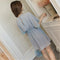 Img 4 - Summer Petite V-Neck Slim Look Short Sleeve Dress Women Korean Lace Spliced Solid Colored Trendy Skirt Dress
