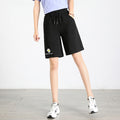 Img 4 - Bermuda Shorts Women Summer High Waist Loose Thin Trendy Casual Straight Black Pants Bermuda Shorts