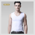 Img 7 - Summer Ice Silk Seamless Men Tank Top Fitted V-Neck Sporty Thin Tank Top