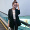Img 2 - chicBlack Suits Women Korean Casual Slim Look Suit Mid-Length Uniform
