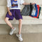 Img 1 - Shorts Men Summer Korean Trendy Solid Colored Straight Jeans Hong Kong ins Loose Teens Sporty Mid-Length Pants Bermuda Shorts