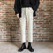 Suit Pants Men Straight Casual Drape Ankle-Length Hong Kong Trendy Slim Look Student Fit Pants