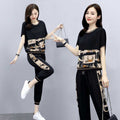 Img 4 - Summer Women Loose Tops Student Korean Girlfriends Trendy Jogger Pants Two-Piece Sets