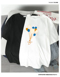 Img 4 - Women Printed Summer Korean Popular Loose Minimalist Plus Size Student INS Tops Short Sleeve T-Shirt